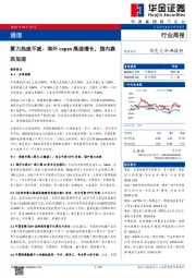 通信行业周报：算力热度不减：海外capex高速增长，国内集采加速