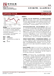 汽车行业月报：北京车展开幕，自主品牌齐发力