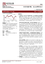 汽车行业月报:北京车展开幕,自主品牌齐发力