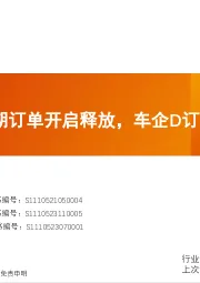 汽车数据研究院：“五一”假期订单开启释放，车企D订单同增近40%