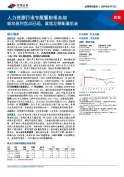 人力资源行业专题暨财报总结：板块盈利拐点已现，重视左侧配置机会