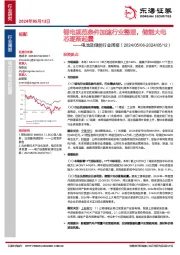 电池及储能行业周报：锂电规范条件加速行业整理，储能大电芯逐渐起量