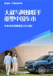 中年车市洞察报告（2024版）：大叔与阿姨联手重塑中国车市