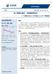 计算机行业2023年年报及2024年一季报综述：收入端稳定增长，利润端短期承压