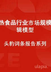 中国自热食品行业市场规模测算逻辑模型 头豹词条报告系列