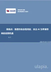 周观点：推理市场含苞待放，关注AI为苹果带来的投资机遇