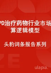 中国COPD治疗药物行业市场规模测算逻辑模型 头豹词条报告系列