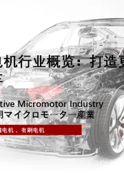 2024年中国汽车微电机行业概览：打造更环保，更节能的汽车（摘要版）