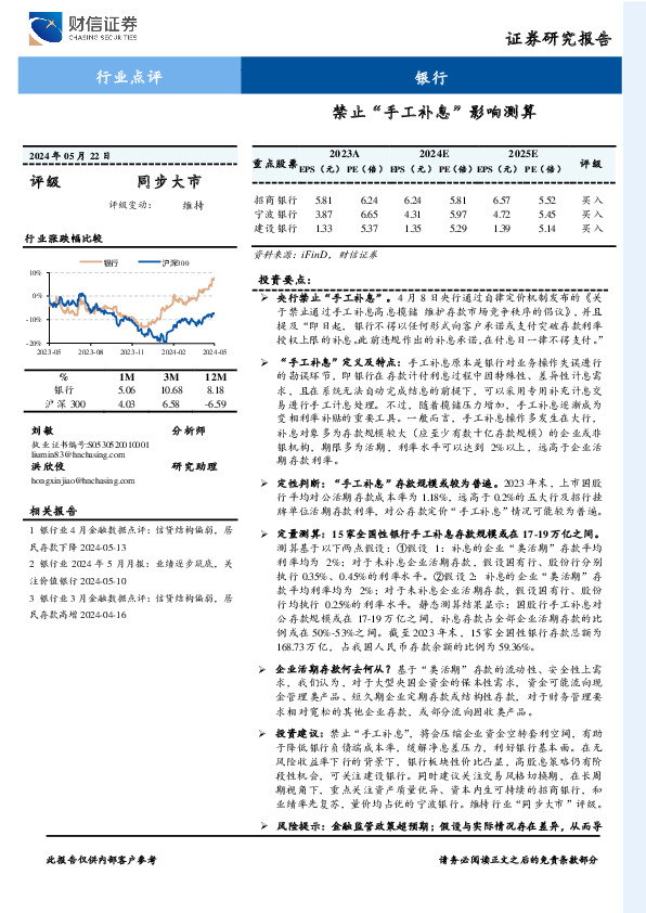 银行：禁止“手工补息”影响测算