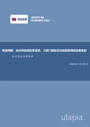电新周报:光伏供给侧改革或至,六部门推动文化和旅游领域设备更新电力设备与新能源