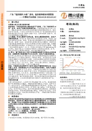 计算机行业周报：广东“低空经济29条”发布，低空经济板块有望受益