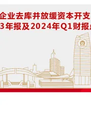锂行业2023年报及2024年Q1财报点评:业绩继续承压,企业去库并放缓资本开支