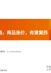 物流行业专题研究：原材料供应链：商品涨价，有望复苏