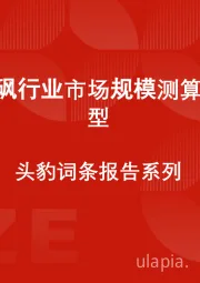 中国聚砜行业市场规模测算逻辑模型 头豹词条报告系列