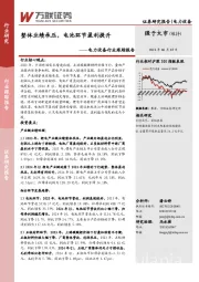 电力设备行业跟踪报告：整体业绩承压，电池环节盈利提升