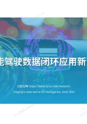 智能驾驶行业：2024中国智能驾驶数据闭环应用新生态分析报告