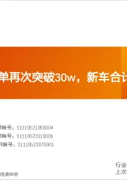 数据研究院：5月车企D订单再次突破30w，新车合计订单已超2w