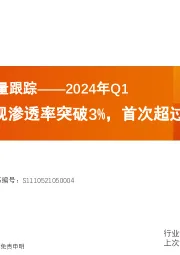 全球电视出货量跟踪：2024年Q1-Mini LED电视渗透率突破3%，首次超过OLED电视