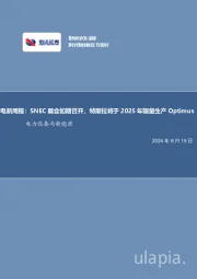 电新周报:SNEC展会如期召开,特斯拉将于2025年限量生产Optimus电力设备与新能源