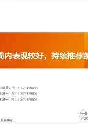 非金属新材料行业研究周报：新材料板块周内表现较好，持续推荐凯盛科技