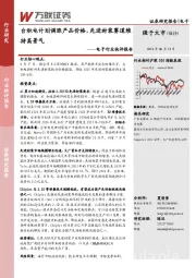 电子行业快评报告：台积电计划调涨产品价格，先进封装赛道维持高景气