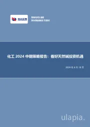 化工2024中期策略报告：看好天然碱投资机遇