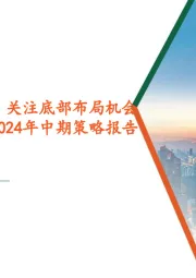 证券行业2024年中期策略报告：供给侧优化在即，关注底部布局机会