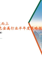 有色金属行业半年度策略报告：坚定主线，拾级而上
