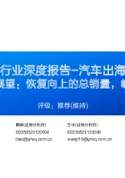 汽车行业深度报告-汽车出海系列:俄罗斯汽车市场展望:恢复向上的总销量,崛起放量的中国车