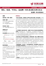氢氨醇一体化深度报告：绿色、 低碳、 可再生， 氢氨醇一体化受政策与资本关注