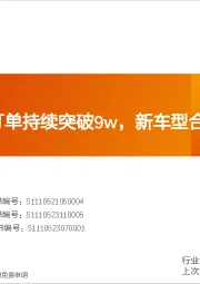 数据研究院：车企D单周订单持续突破9w，新车型合计订单超12w