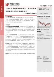 中药Ⅱ行业跟踪报告：2024H1中药新药数据跟踪：1.1类IND受理和经典名方NDA受理数量较多