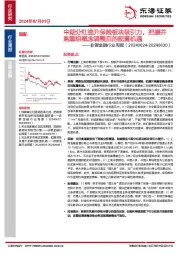 非银金融行业周报：中期分红提升保险板块吸引力，把握并购重组概念调整后的配置机遇