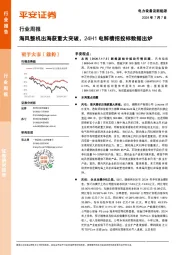 电力设备及新能源行业周报：海风整机出海获重大突破，24H1电解槽招投标数据出炉