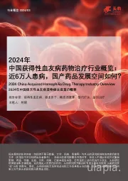 2024年中国获得性血友病药物治疗行业概览：近6万人患病，国产药品发展空间如何？