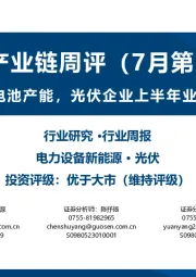 光伏产业链周评（7月第2周）：隆基加码BC电池产能，光伏企业上半年业绩全面承压