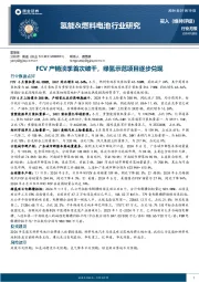 氢能&燃料电池行业研究：FCV产销淡季首次破千，绿氢示范项目逐步兑现
