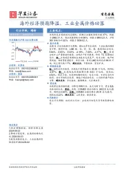 有色金属行业周报：海外经济预期降温，工业金属价格回落