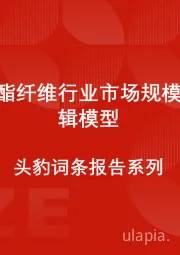 中国聚酯纤维行业市场规模测算逻辑模型 头豹词条报告系列