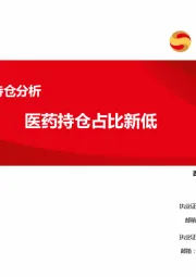 2024Q2持仓分析：医药持仓占比新低