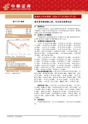 基础化工行业周报：维生素价格持续上涨，关注相关投资机会