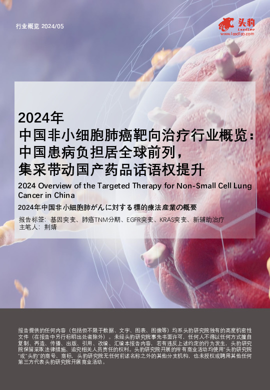2024年中国非小细胞肺癌靶向治疗行业概览：中国患病负担居全球前列，集采带动国产药品话语权提升（摘要版）