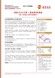 医药行业创新药周报：2024年8月第一周创新药周报（附小专题IL-4R研发概况）