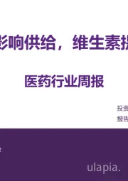 医药行业周报：BASF事故影响供给，维生素提价加速