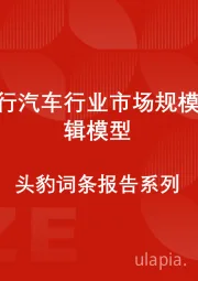 中国飞行汽车行业市场规模测算逻辑模型