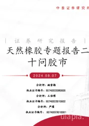 天然橡胶专题报告二:十问胶市