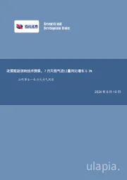 公用事业—电力天然气周报:政策鼓励消纳技术探索,7月天然气进口量同比增长5.3 %