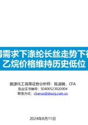 弱需求下涤纶长丝走势下行乙烷价格维持历史低位