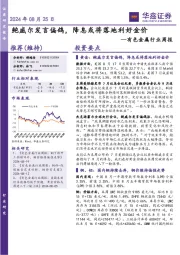 有色金属行业周报:鲍威尔发言偏鸽,降息或将落地利好金价