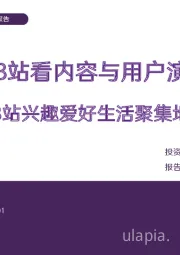 传媒深度报告：从B站看内容与用户演变 B站兴趣爱好生活聚集地